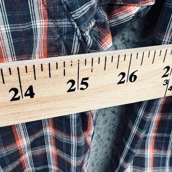 Ariat Pro Series Mens Western‎ Shirt Extra Large Black Red Plaid Button Front - Picture 10 of 12